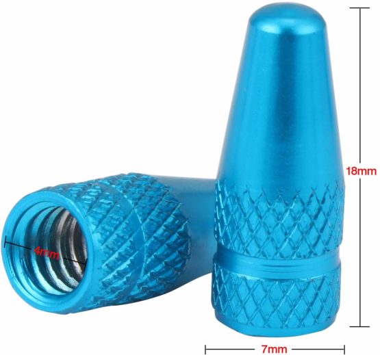 TsunNee French Tyre Caps, Bicycle Tire Valve Caps, Cycling Valve Covers, Aluminum Alloy Bike Dust Caps, 10 color, 40 Pieces - Image 3