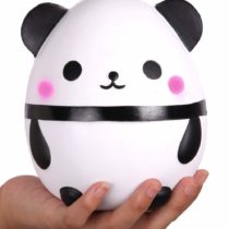 Anboor Squishies Panda Egg Jumbo Squishy Slow Rising Squeeze Toys Scented Kawaii Squishies Animal Toy for Kids Adults 1 Pcs (White)