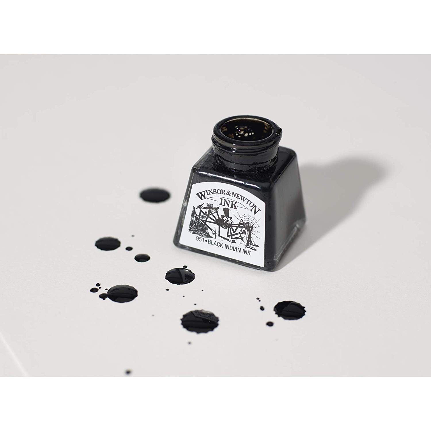 Winsor & Newton 1005754 Drawing Ink Bottle, 14 ml - Liquid Indian Ink - Image 3