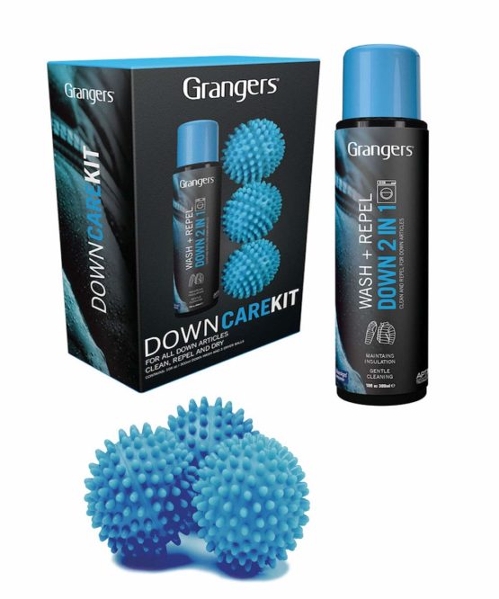 Grangers Down Care Kit | Includes Down Wash And Repel 300ml | X3 Dry Balls | Perfect For Down Jackets | All In 1 Kit