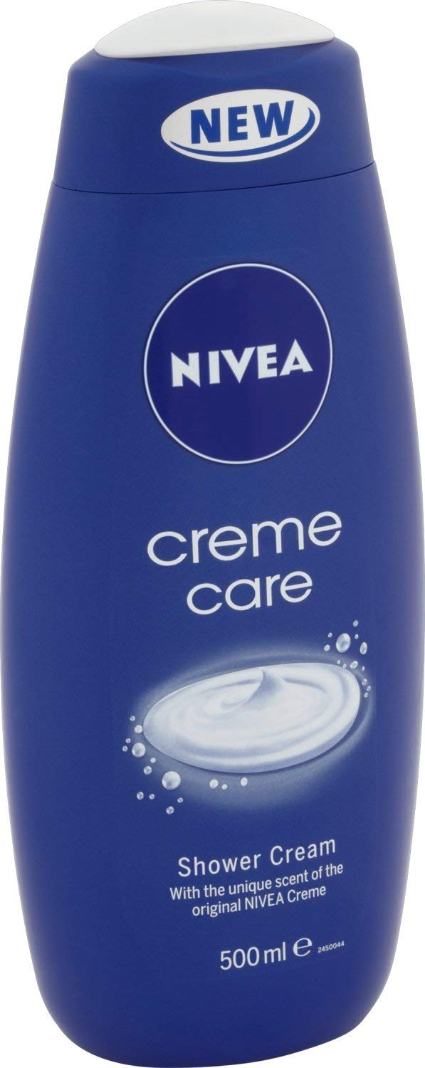 NIVEA Crème Care Shower Cream (500ml, Pack of 6) Caring Shower Body Cream Enriched with Almond Oil - Image 4