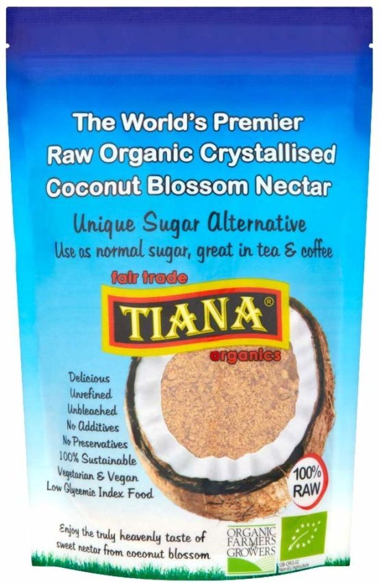 TIANA Fairtrade Organics Premium Organic Coconut Nectar, Pure Sugar Alternative 250g