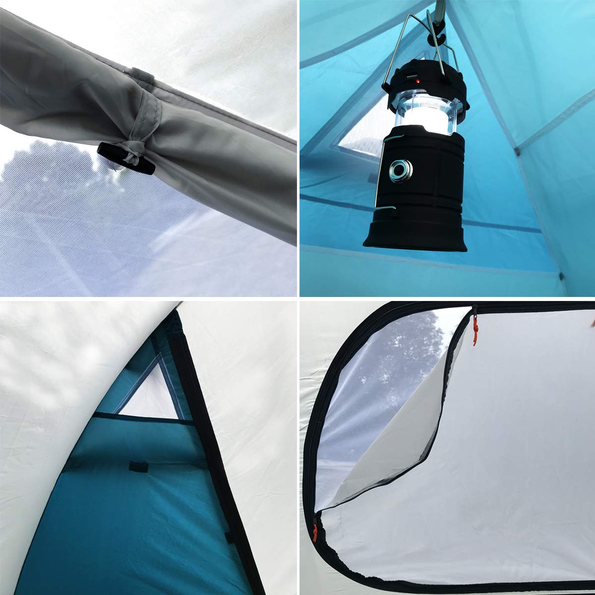 SAFACUS 3-4 Person Dome Camping Tent, Double layer, Full Waterproof Holiday Family 3 to 4 Man Tent - Image 4