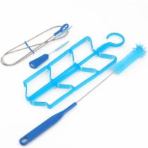 Water Bladder Wleaning kit - 4 in 1 Portable Hydration Water Bladder Tube Cleaning Kit, Brushes + Drying Rack