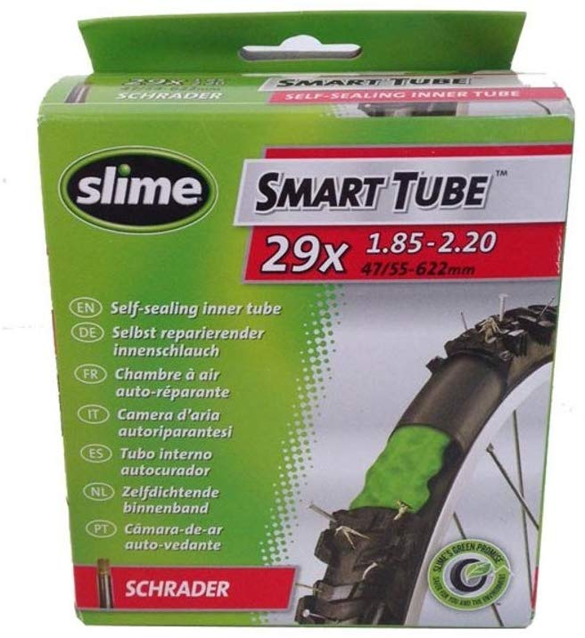 Slime 30078 Bike Inner Tube with Slime Puncture Sealant, Self Sealing, Prevent and Repair, Schrader Valve, 29" x 1.5-2.3"