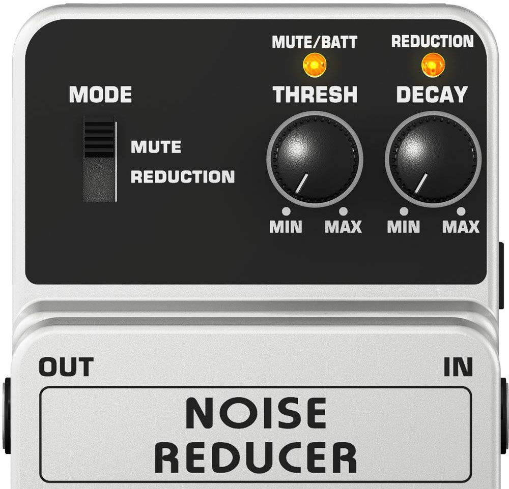Behringer NOISE REDUCER NR300 Ultimate Noise Reduction Effects Pedal, Black and Silver - Image 2