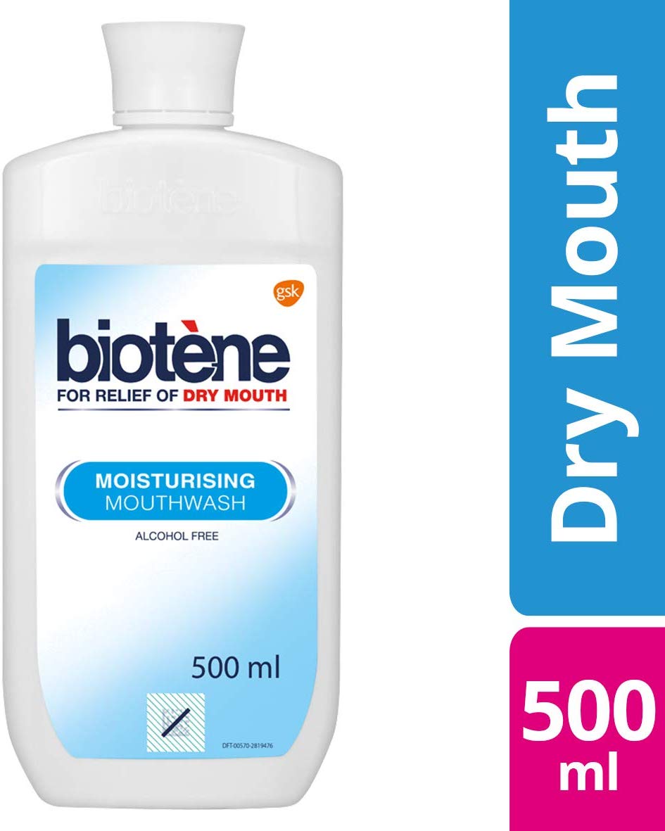 Biotene Dry Mouth Mouthwash, Moisturising & Alcohol Free Oral Wash, 500