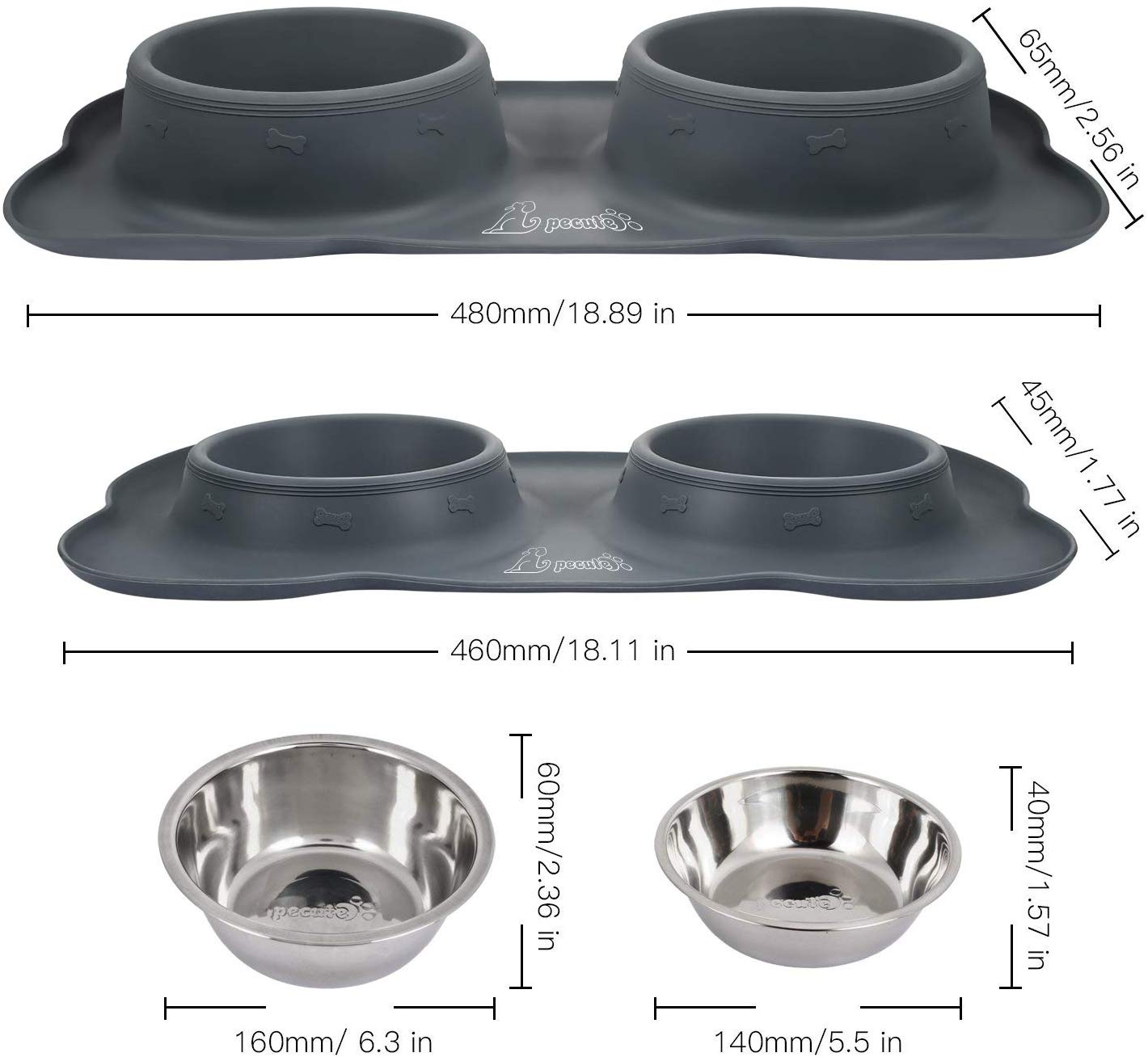 Pecute Dog Bowls Non Slip - Image 4