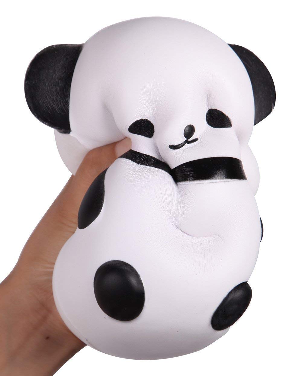 Anboor Squishies Panda Egg Jumbo Squishy Slow Rising Squeeze Toys Scented Kawaii Squishies Animal Toy for Kids Adults 1 Pcs (White),17 x 9 x 9 cm - Image 3