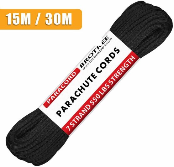 Brotree 550 Paracord 7 Strand Nylon Parachute Cord Outdoor Survival Rope - 550lb Breaking Strength (Standard, Reflective) - Image 2
