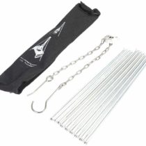 VGEBY Tripod Grills, Foldable Barbecue Hanging Grills Hard Alumina Cooking Tripod for Picnic Camping Traveling Hiking