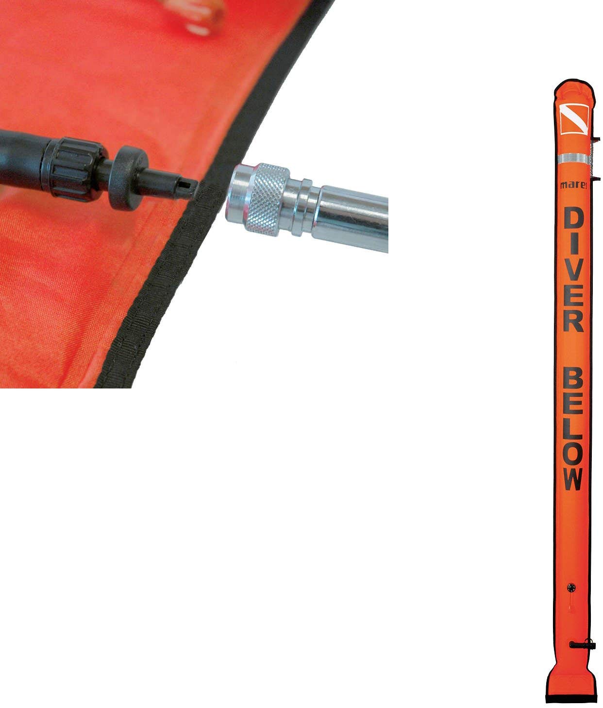 Mares Diver Alert Marker Buoy - Orange/Orange - Image 2