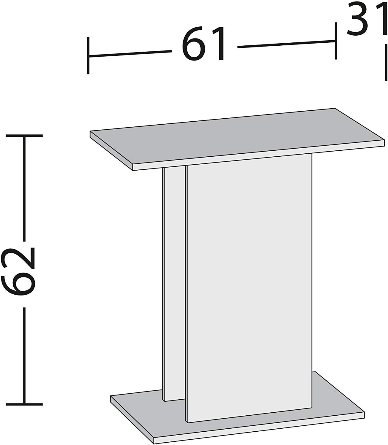 Juwel Rekord 600/700 Black Column Stand for Aquarium 61 x 31 x 63 cm, LAD, schwarz - Image 2