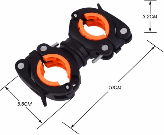 Nincha 360 Rotation Cycling Light Holder Bike Flashlight Bracket Grip Bicycle LED Lamp Stand MTB Torch Clamp Clip Mount Accessories - Image 2