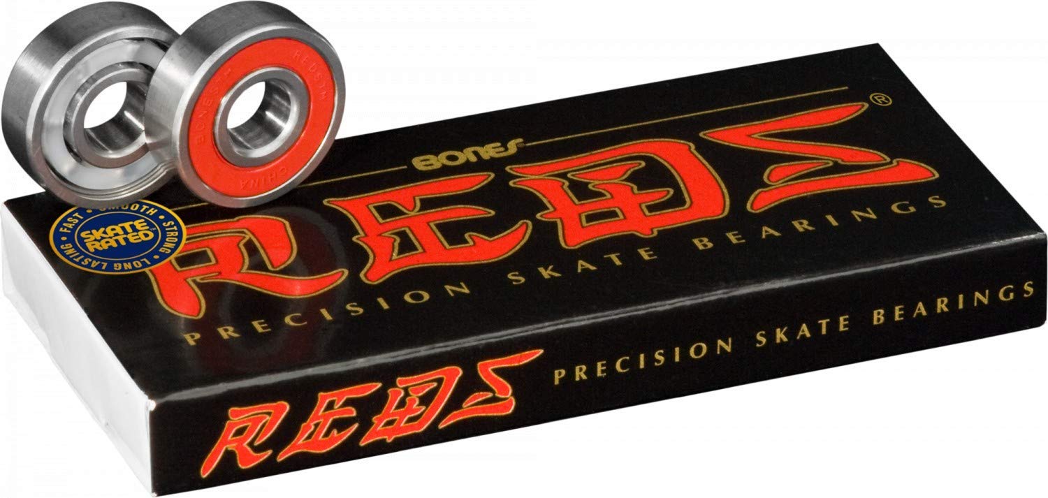 Bones Reds Precision Skate Bearings, Black, 2 x 0.5 x 2