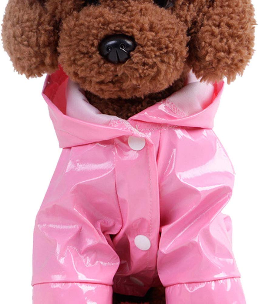 Outdoor Puppy Pet Rain Coat with Hood Waterproof Jackets PU Reflective Raincoat for Dogs Cats Apparel Clothes - Image 4