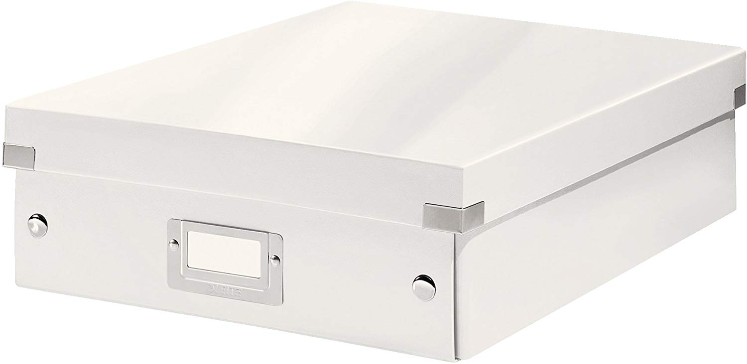 Leitz Organiser Box, Click and Store Range 60580001 - Medium, White