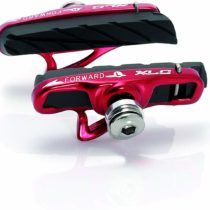 XLC Cartridge Road Brake Shoes, V-Brake BS-R06, 55 mm, Red/Black, Set of 4, 2500386100