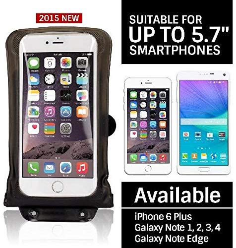 Dicapac Action DA-C2 Waterproof Case for Smartphones up to 5.7 inch + Armband, Black - Image 2