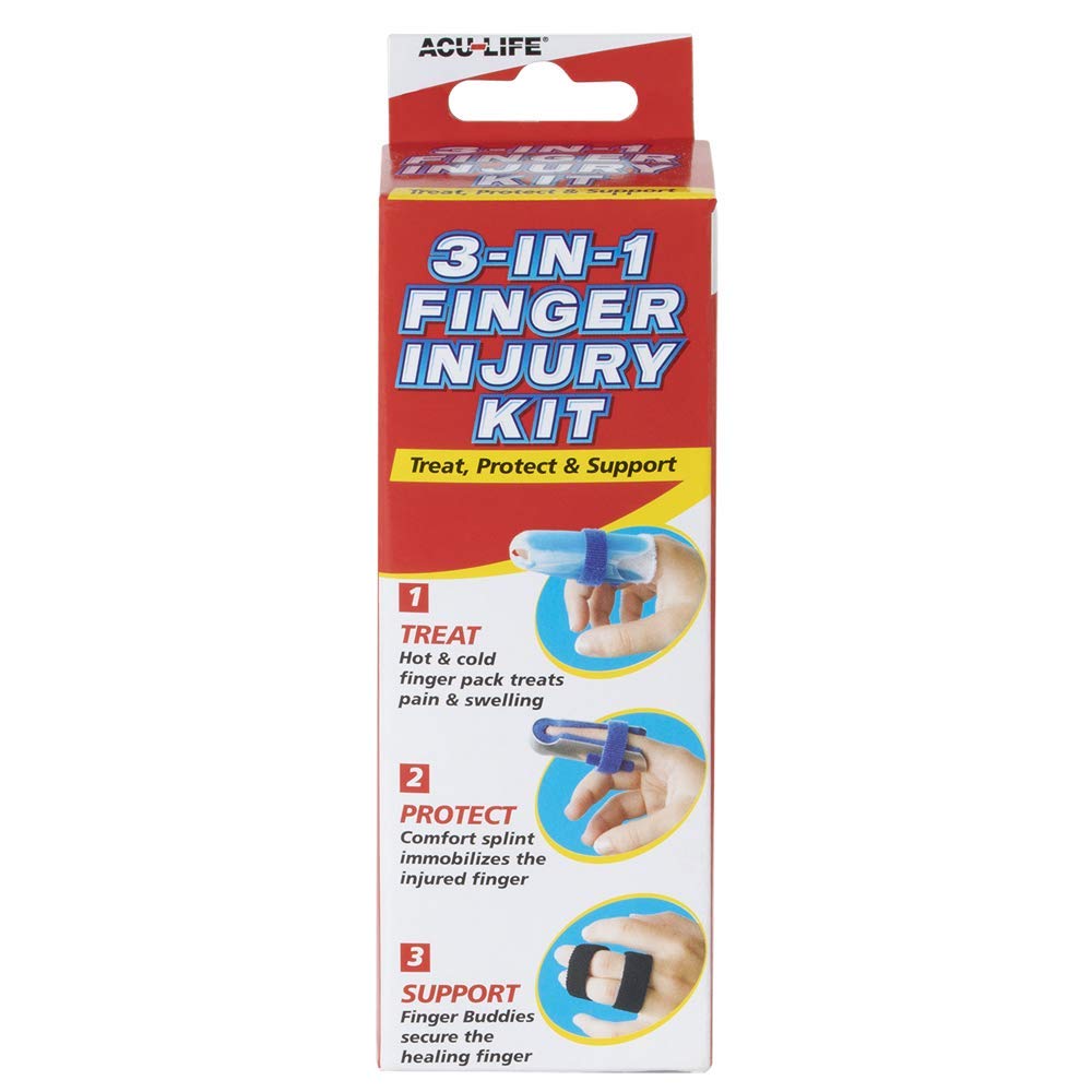 ACULife Finger Splint Kit, 3in1 Finger Immobiliser Kit, Includes