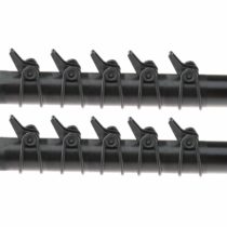 OTOTEC 10x Hooks For Fishing Rod Hook Keeper Fish Rods Tackle Accessory, Plastic + Rubber