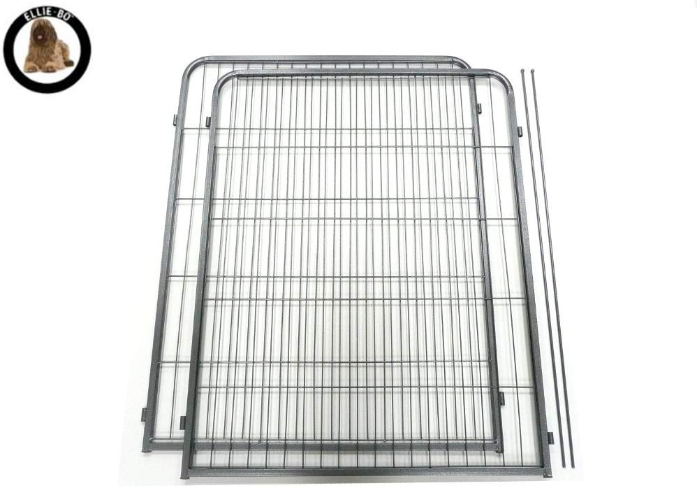 Ellie-Bo Heavy Duty 2-piece Expansion Pack for 100cm High Ellie-Bo Dog Pen, Grey, 100cms High