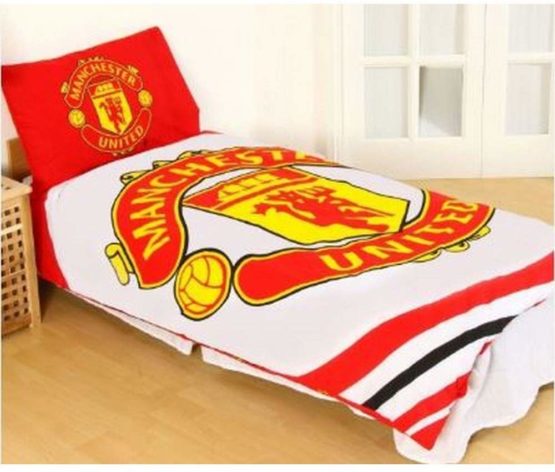 Manchester United F.C. 'Pulse' Reversible Double Duvet Quilt Cover Set - Image 2