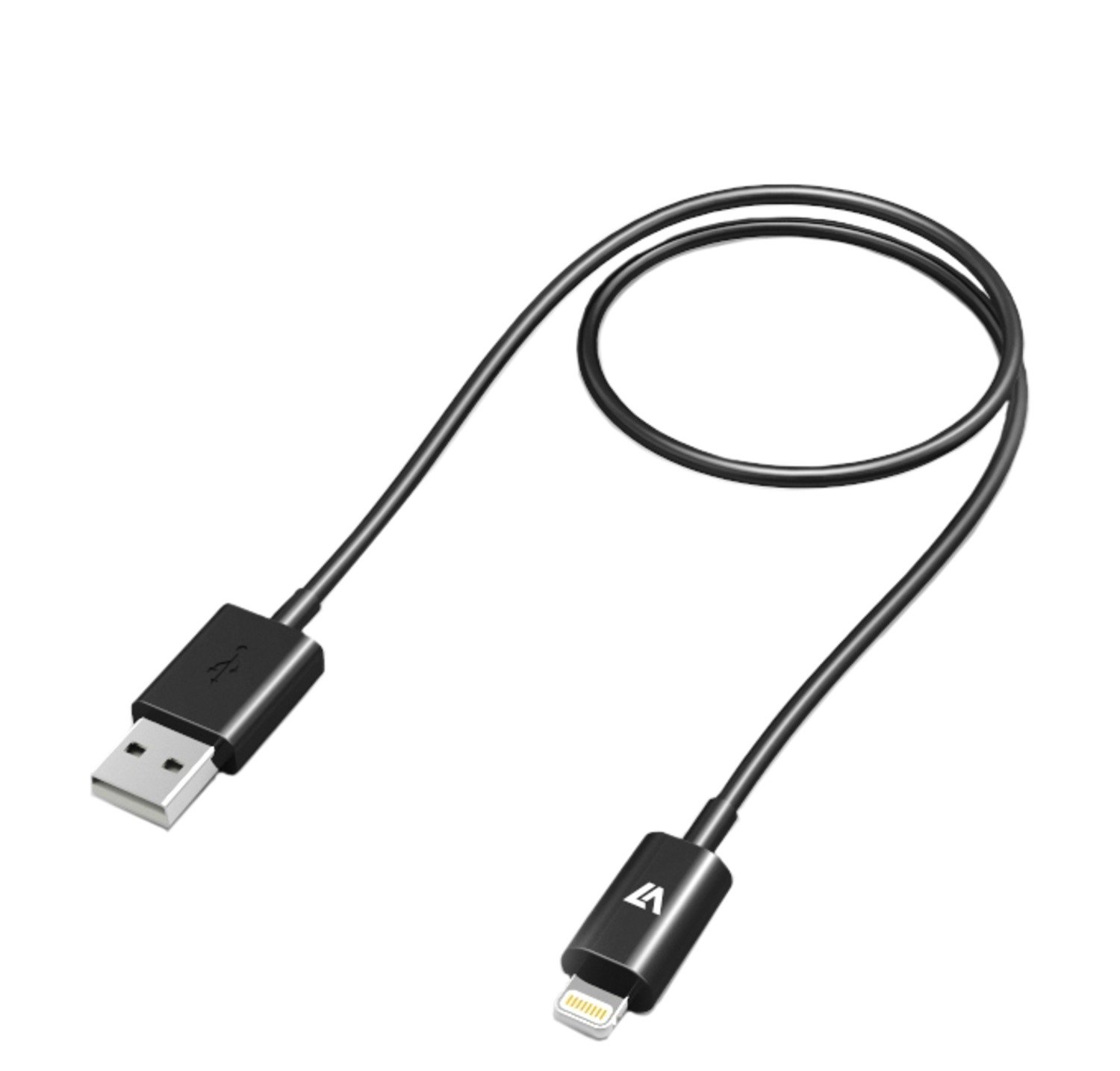 V7 1M Lightning USB 2.0 Cable for iPhone, iPod, iPads and iPad Air, black