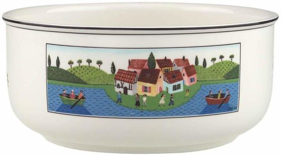 Villeroy & Boch Design Naif Bowl, 2 Litre, Premium Porcelain, White/Colourful, 20 cm