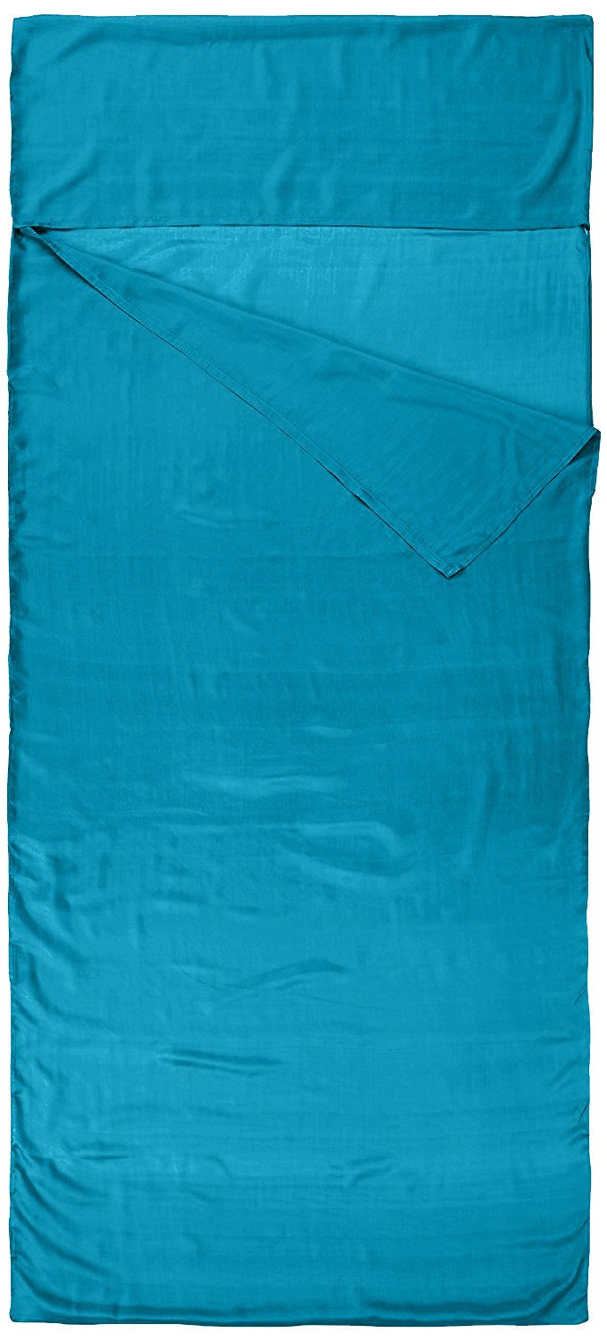 Nod-Shop 100% Pure Silk Sleeping Bag Liner - Ultralight just 110 grams (Teal), Standard - Image 2