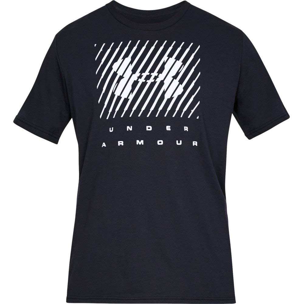 Under Armour Men UA BRANDED BIG LOGO Short Sleeve, Comfortable Fitness Clothing, Black(001) - Image 2
