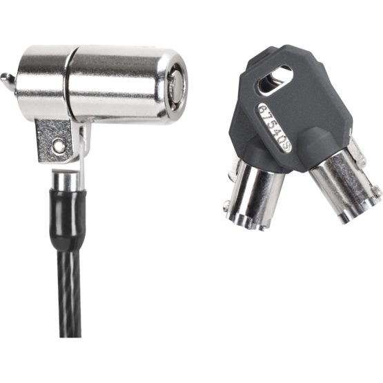 Targus DEFCON T-Lock Key Cable Lock for Laptop Computer and Desktop Security Cable (ASP48EU) - Image 2