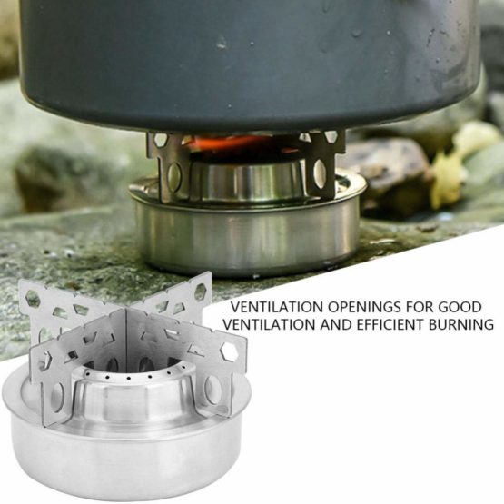 Burning Stove Ultralight Pocket Size Stove for Outdoors Camping Hiking Climbing Use - Image 4