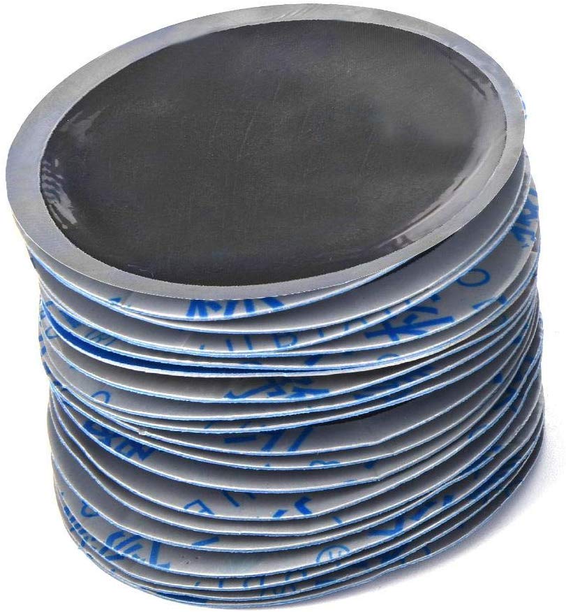 Aramox Tire Repair Patch,80Pcs/Box 58mm Car Round Natural Rubber Tire Tyre Puncture Repair Patch Fast Repair Cold Patch Tubeless Patches