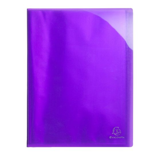 Exacompta Iderama Semi-Rigid Display Book, A4, 40 pockets - Purple