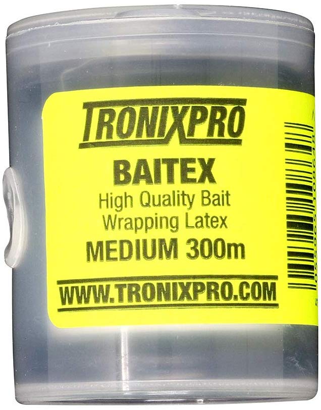 Tronixpro Baitex Heavy, Latex bait wrapping elastic, Transparent, 300m