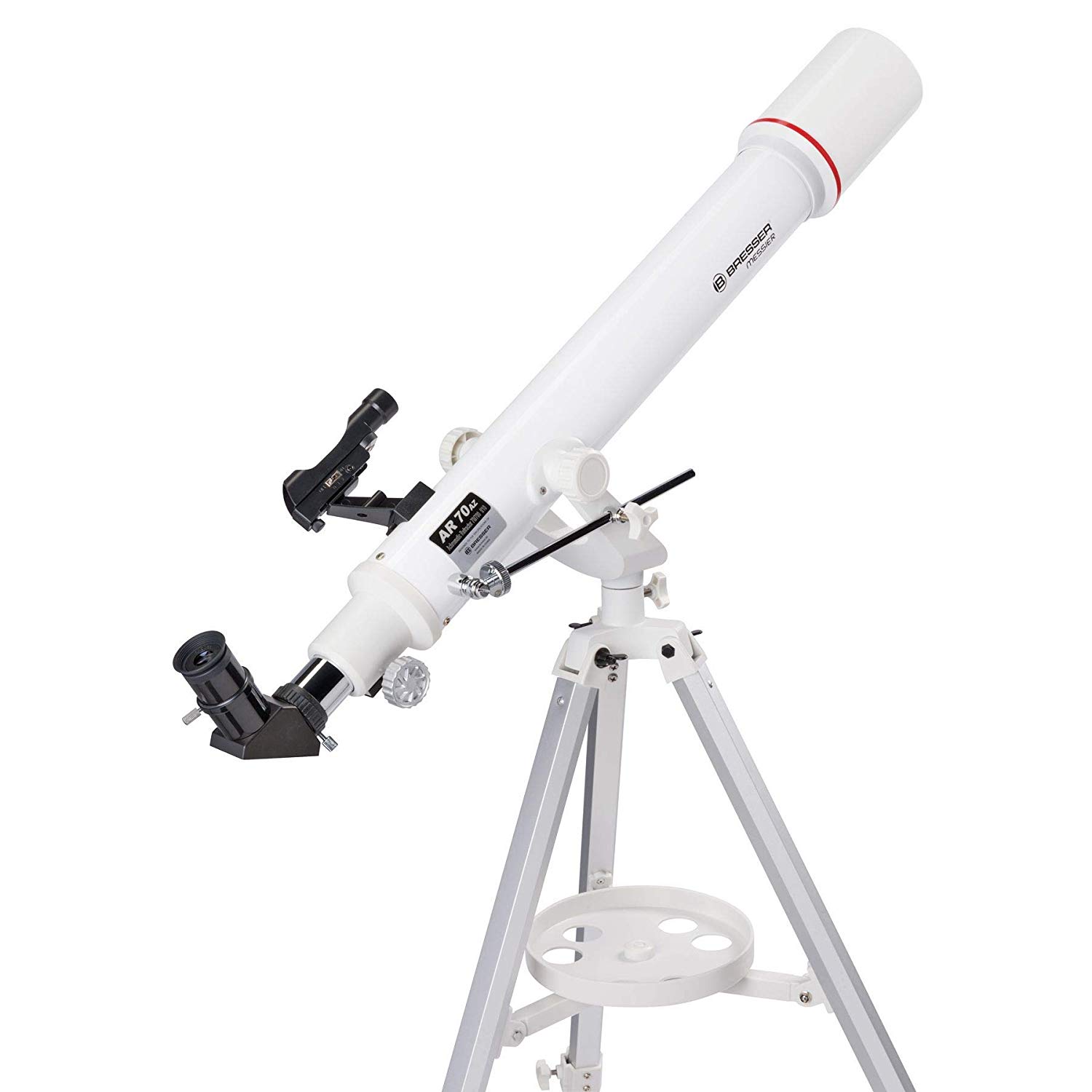 Bresser Messier Telescope AR-70/700 AZ with tripod and accessories, white - Image 2