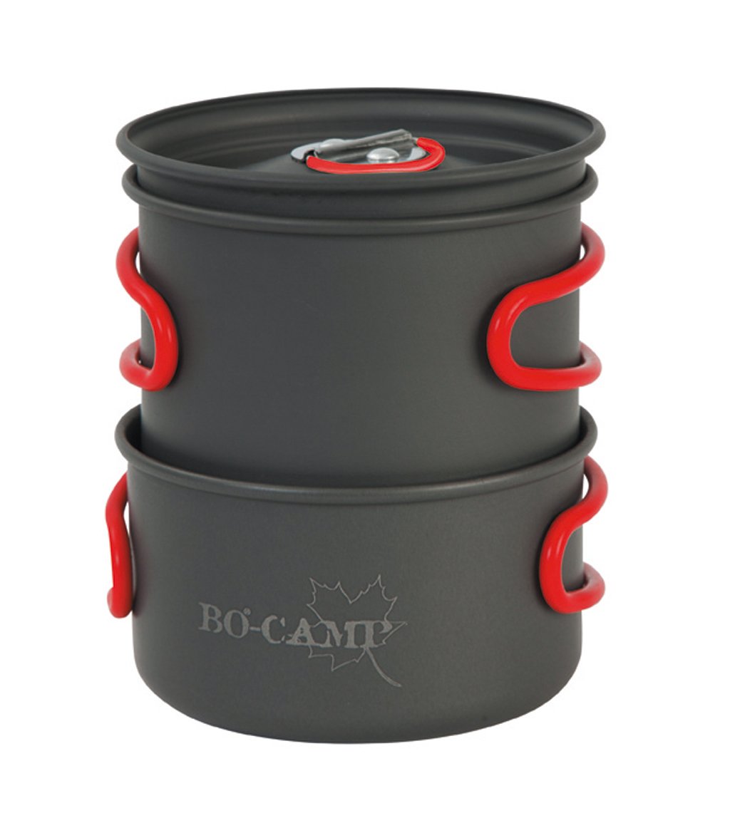 Bo-Camp - Cookware set - Explorer - 2 pieces - Hard anodized, Anthracite/Green - Image 3