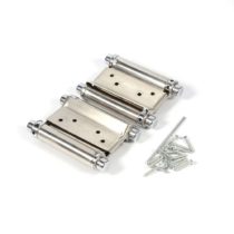2Pcs Stainless Steel Double Action Spring Hinge 3 Inch For Saloon Cafe Door Shop Swing Door - Silver