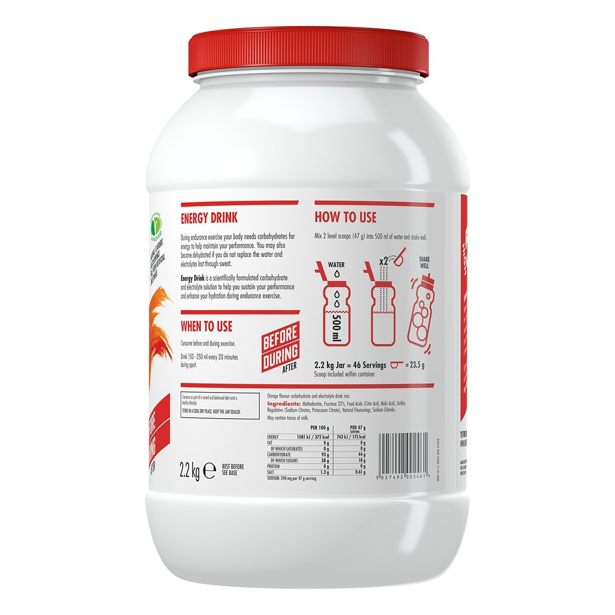 HIGH5 Energy Drink, Electrolytes Sport Energy Drink Powder, Isotonic Drink with 2:1 Fructose, Hydration for Running Cycling - Image 2