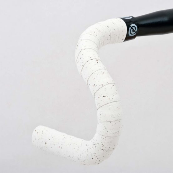 Bike Ribbon Cork Plus Road Handle Bar Tape - White/White
