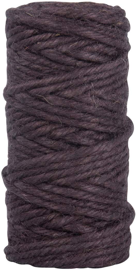 Rayher 4200405 Jute Twine 6Ply, Jute String for Craft Floristry and Decorations, Diameter 6mm, Length 35m, Dark Brown - Image 2