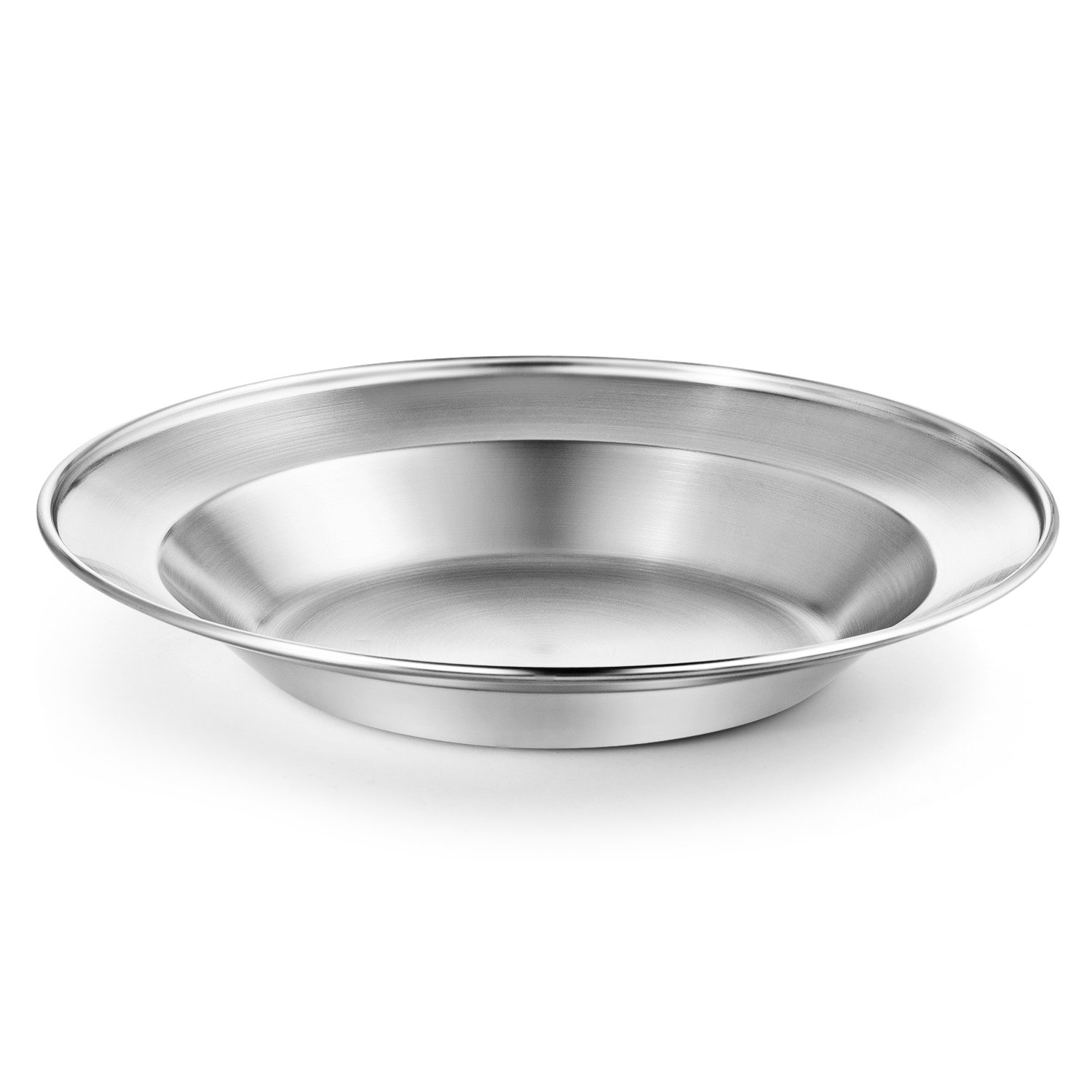 Wealers Stainless Steel Plate Set - 8.5 inch Ultra-Portable Dinnerware Set BPA Free Plates for Outdoor Camping - Image 2
