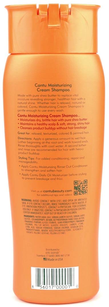 CANTU Moisturizing Cream Shampoo, Shea Butter 400 ml (Pack of 1), Other - Image 2