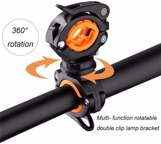 Nincha 360 Rotation Cycling Light Holder Bike Flashlight Bracket Grip Bicycle LED Lamp Stand MTB Torch Clamp Clip Mount Accessories - Image 4