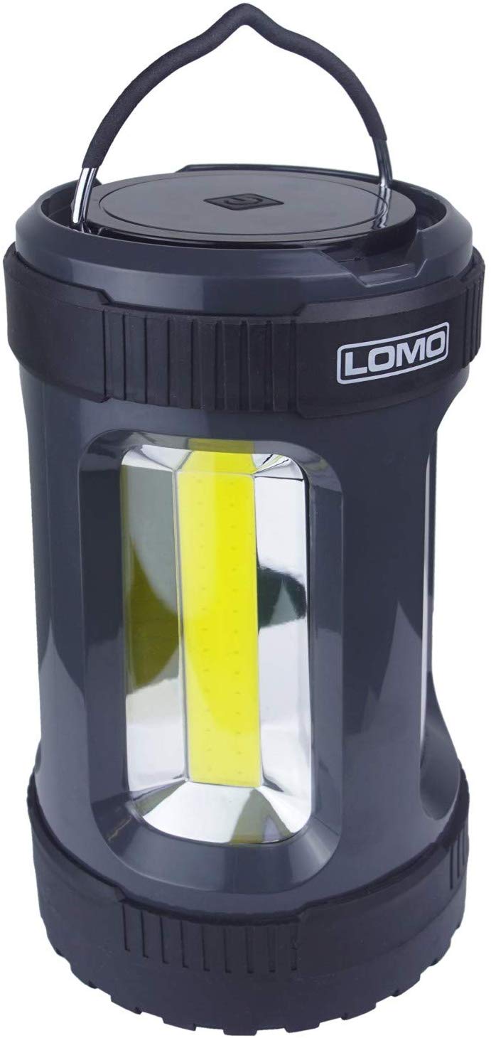 Lomo LED Camping Lantern , 4 Light Settings, Camping, Emergency Light- 1000 Lumens, Black