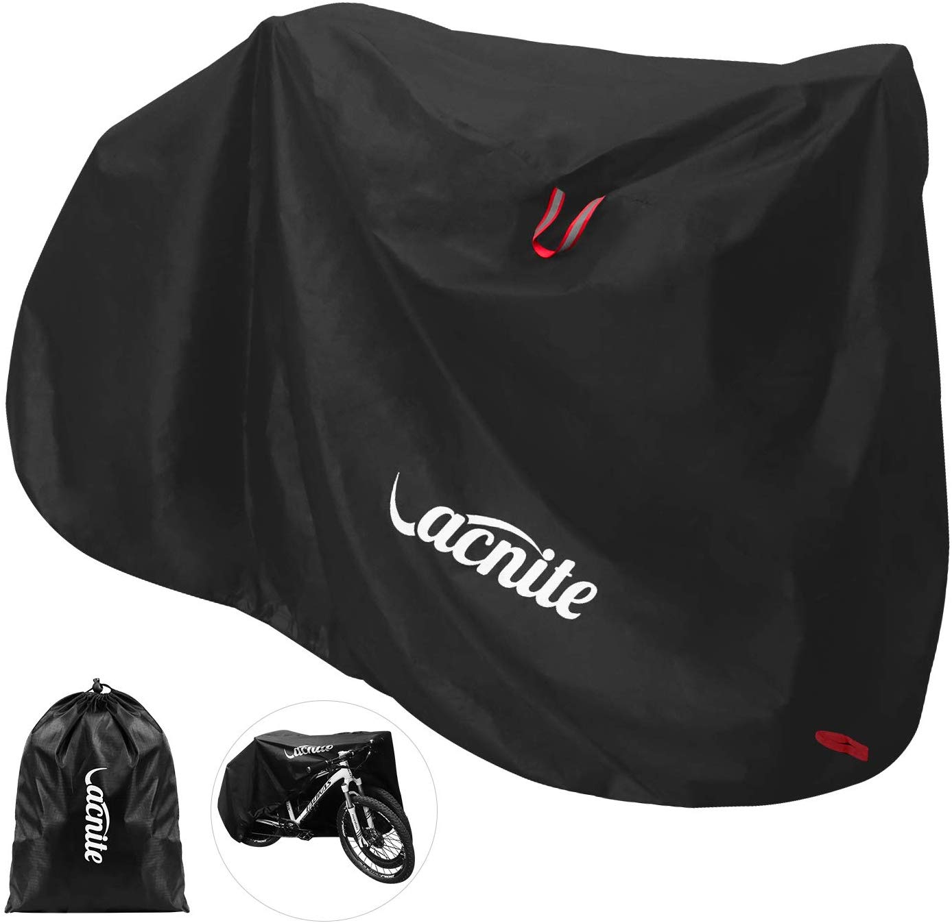 VACNITE Bike Cover for Outdoor Bicycle Storage 210D Oxford Heavy Duty Ripstop Material