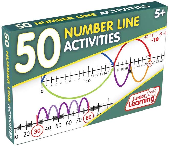 Junior Learning 50 Number Line Activities, Multicolor
