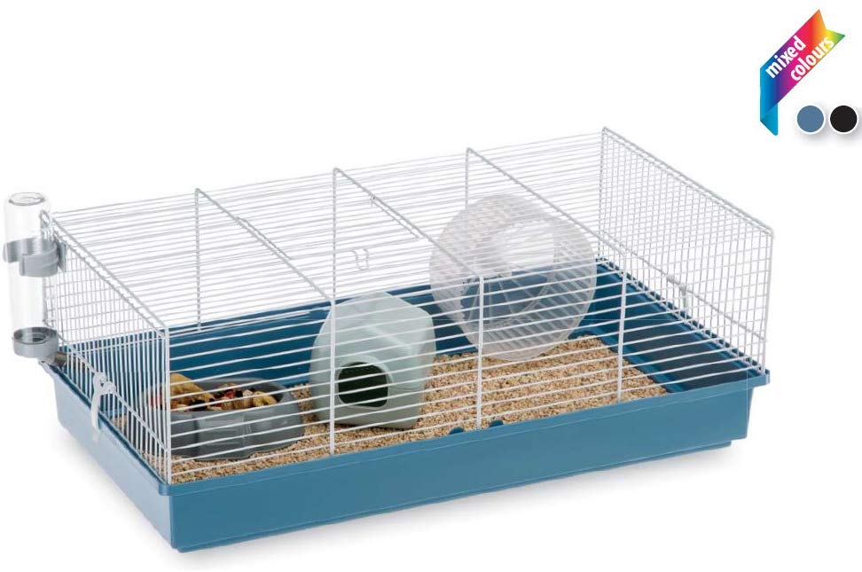 Ferplast CRICETI 11 Large Hamster Cage, Fully Equipped, Spacious Interactive Habitat, Exercise Wheel & Accessories Included