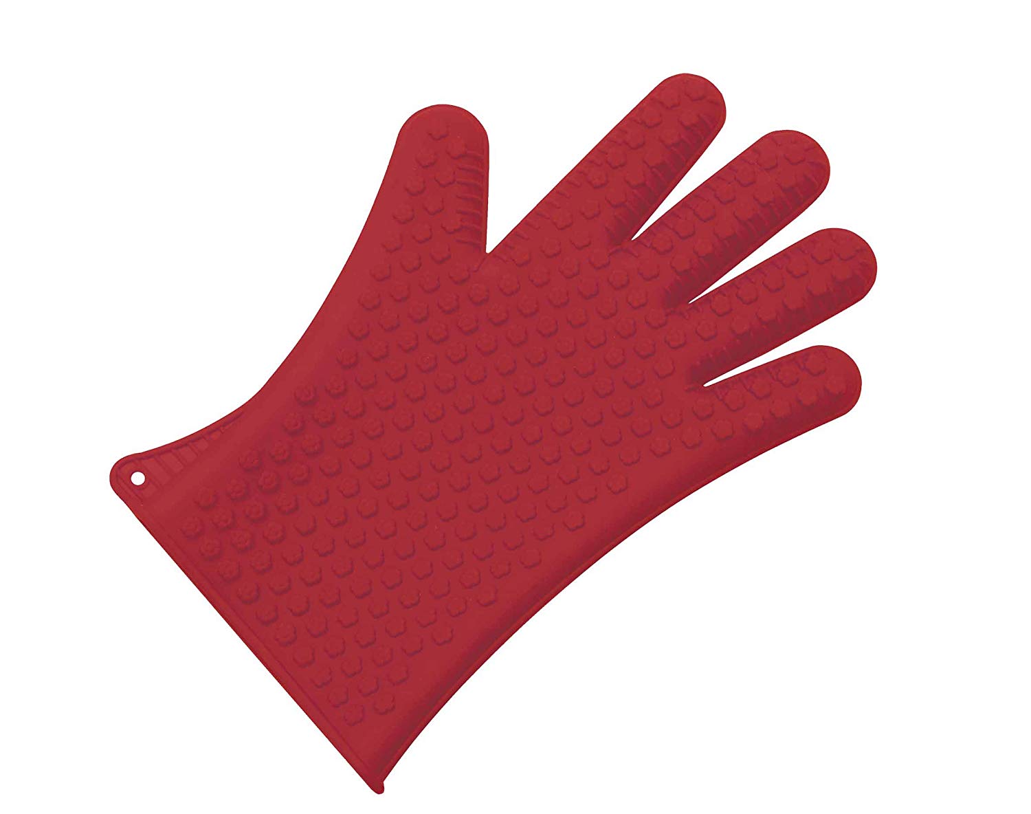 Lacor 60034 5 Fingers Silicone Glove, 30 x 2 x 30 cm, Red